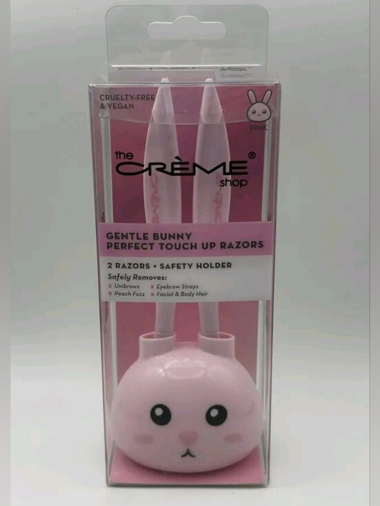 The Creme Shop Other - The Crème Shop Pink Gentle Bunny Touch-Up Razors with Safety Holder